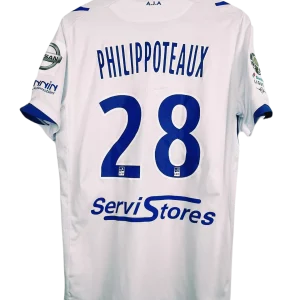2017 / 2018 – AJ Auxerre – Philippoteaux #28 – Porté et signé (M)