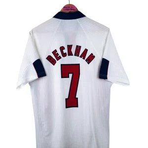 1998 – maillot domicile Angleterre – Beckham #7 (L)