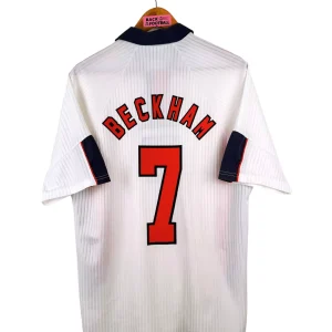 1998 – maillot domicile Angleterre – Beckham #7 (L)