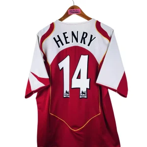 2004 / 2005 – maillot domicile Arsenal – Henry #14 (L)