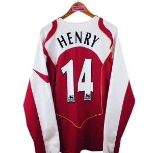 2004 / 2005 – maillot domicile Arsenal – Henry #14 (L)