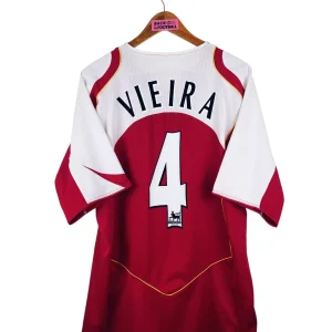 2004 / 2005 – maillot domicile Arsenal – Vieira #4 (XL)