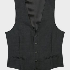 Gilet de costume Acier en laine