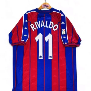 1997 / 1998 – maillot domicile Barcelone – Rivaldo #11 (XL) *player issue*