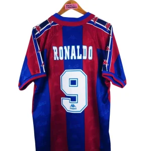 1996 / 1997 – maillot domicile Barcelone – Ronaldo #9 (L)