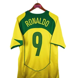 2004 – maillot domicile Brésil – Ronaldo #9 (M)