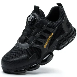 Baskets de Sécurité Confortables à Bouton Rotatif