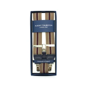 Bretelles Clip Larges Rayées Beiges 2266/170