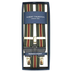 Bretelles Clip Larges Rayées Vertes 2266/201