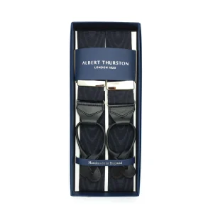 Bretelles Boutons Larges Moire Noires