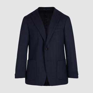Veste Blazer Brighton en laine vierge, coton et soie