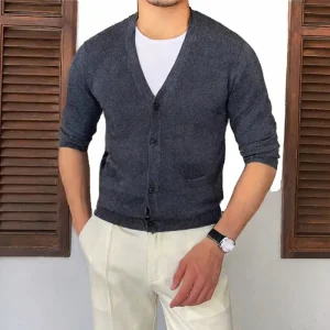 Cardigan en laine homme