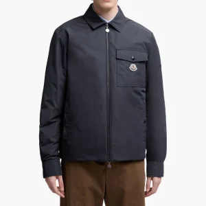 Doudoune chemise Moncler Vigeon bleue