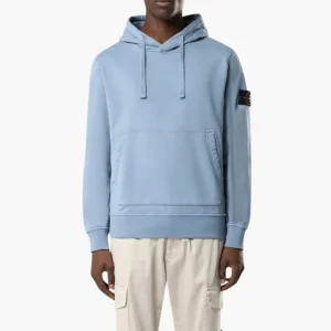 Hoodie coton bio Avio Blue