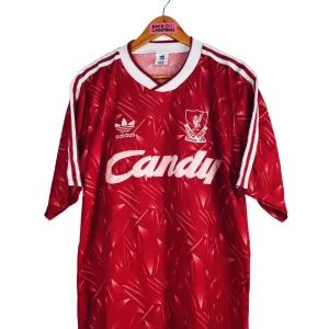 1989 / 1991 – maillot domicile Liverpool (L)