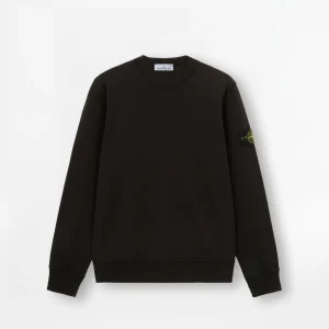 Sweat-shirt Stone Island Organic Cotton Fleece 6100044 Noir