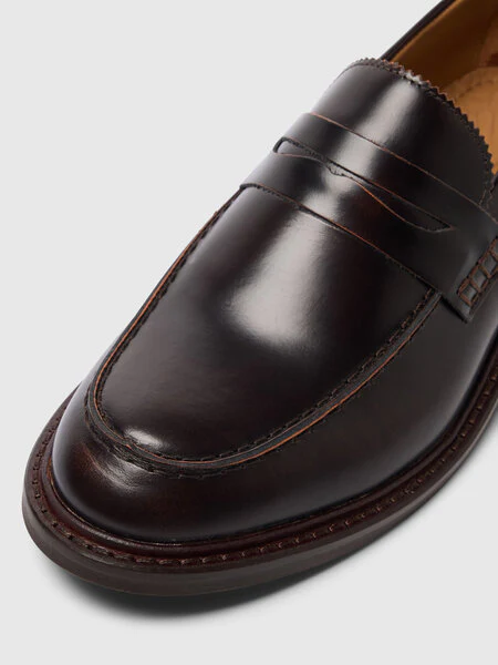 Carter Leather Low Penny Loafer – Image 3