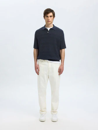 Foam SS Knit Relaxed Structure Polo – Image 9