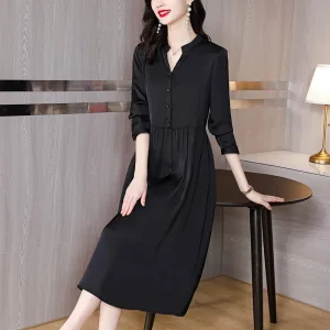 Robe chemise noir