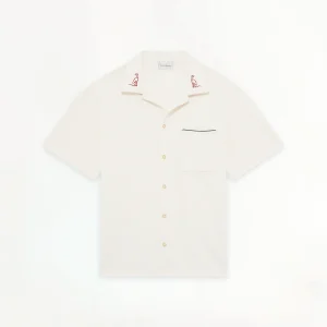 Chemise Drôle de Monsieur Piquée Blanc Cassé