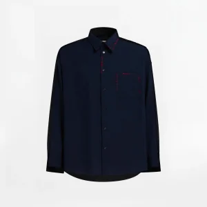 Chemise Marni Tropical Wool Bleu Profond