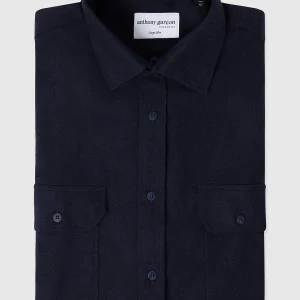 Chemise en flanelle Hugh marine