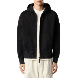 Sweat Stone Island Zippé Capuche Oversize