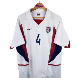 2002 – maillot domicile USA Etats-Unis – #4 (L) *player issue*