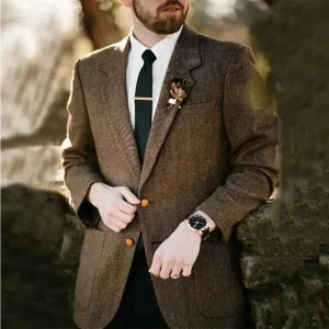 Veste tweed homme