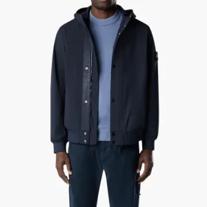 Veste à capuche Soft Shell Bleu marine