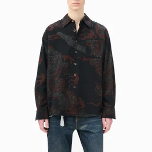 Above Shirt Abstract Snake Print