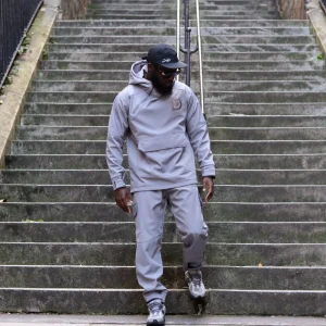 Ensemble taktikal oversize gris