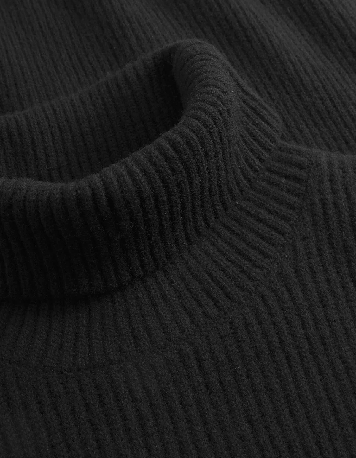 Eddie Wool Rib Rollneck Knit – Image 4