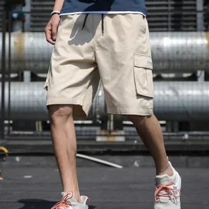 Short cargo beige homme