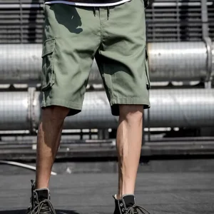 Short cargo vert homme